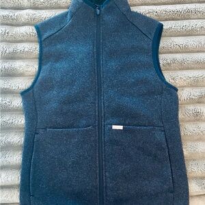 Figs Navy Sherpa Lined Vest